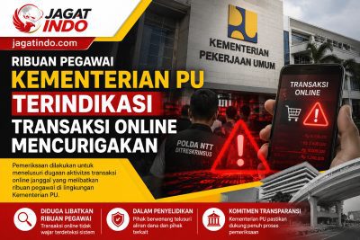 Ribuan Pegawai Kementerian PU Terindikasi Transaksi Online Mencurigakan