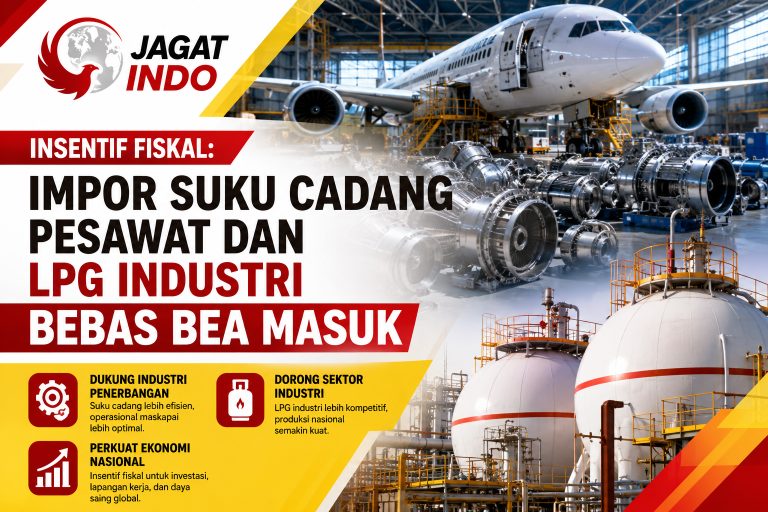 Insentif Fiskal: Impor Suku Cadang Pesawat dan LPG Industri Bebas Bea Masuk