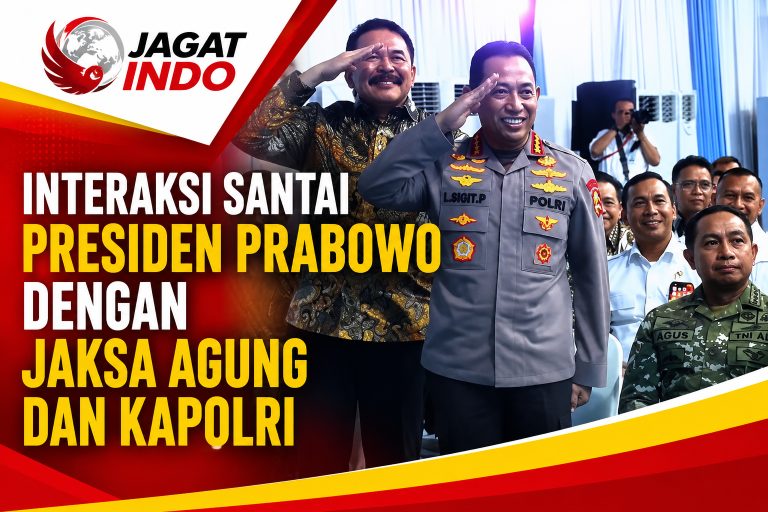 Interaksi Santai Presiden Prabowo dengan Jaksa Agung dan Kapolri