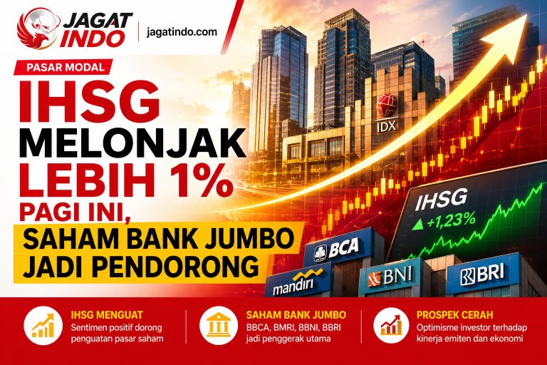 IHSG Melonjak Lebih 1% Pagi Ini, Saham Bank Jumbo Jadi Pendorong