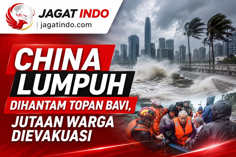 China Lumpuh Dihantam Topan Bavi, Jutaan Warga Dievakuasi