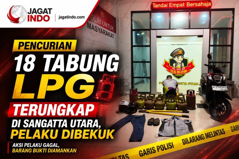 Pencurian 18 Tabung LPG Terungkap di Sangatta Utara, Pelaku Dibekuk