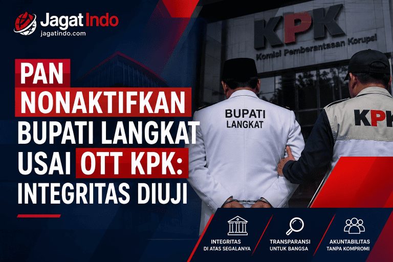 PAN Nonaktifkan Bupati Langkat Usai OTT KPK: Integritas Diuji