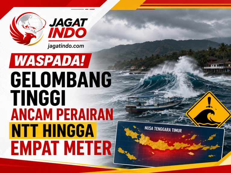 Waspada! Gelombang Tinggi Ancam Perairan NTT Hingga Empat Meter