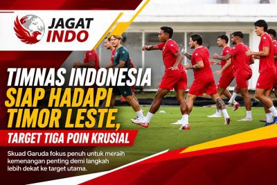Timnas Indonesia Siap Hadapi Timor Leste, Target Tiga Poin Krusial