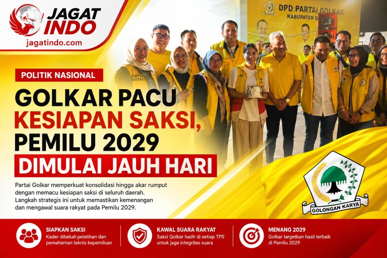 Golkar Pacu Kesiapan Saksi, Pemilu 2029 Dimulai Jauh Hari