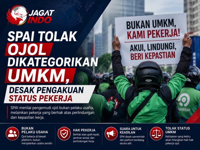 SPAI Tolak Ojol Dikategorikan UMKM, Desak Pengakuan Status Pekerja