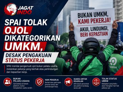 SPAI Tolak Ojol Dikategorikan UMKM, Desak Pengakuan Status Pekerja