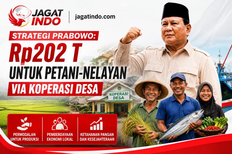 Strategi Prabowo: Rp202 T untuk Petani-Nelayan via Koperasi Desa