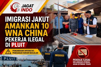 Imigrasi Jakut Amankan 10 WNA China Pekerja Ilegal di Pluit