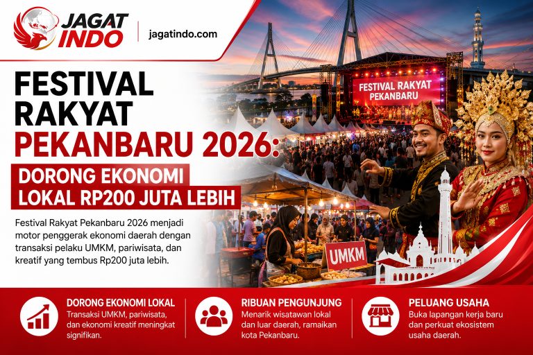 Festival Rakyat Pekanbaru 2026: Dorong Ekonomi Lokal Rp200 Juta Lebih
