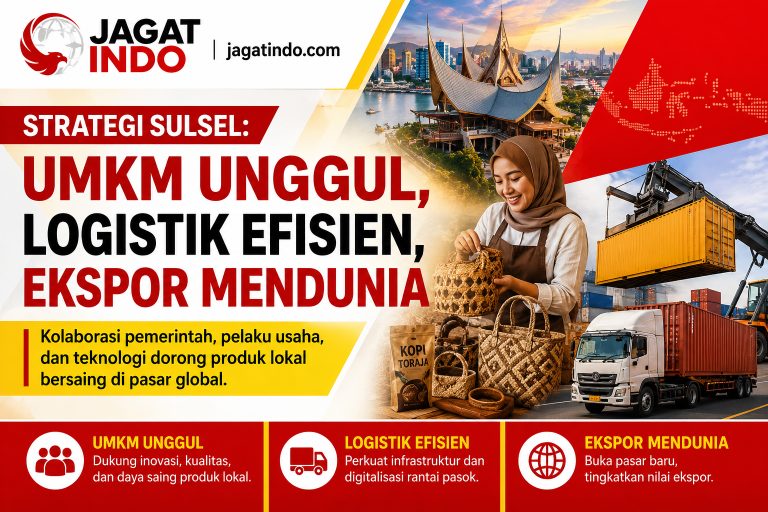Strategi Sulsel: UMKM Unggul, Logistik Efisien, Ekspor Mendunia
