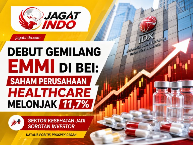 Debut Gemilang EMMI di BEI: Saham Perusahaan Healthcare Melonjak 11,7%