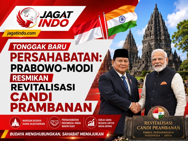 Tonggak Baru Persahabatan: Prabowo-Modi Resmikan Revitalisasi Candi Prambanan