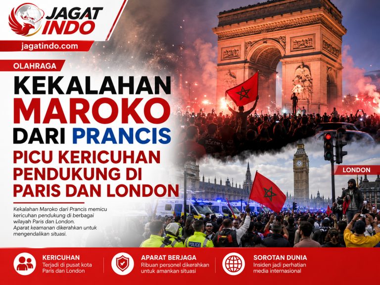 Kekalahan Maroko dari Prancis Picu Kericuhan Pendukung di Paris dan London