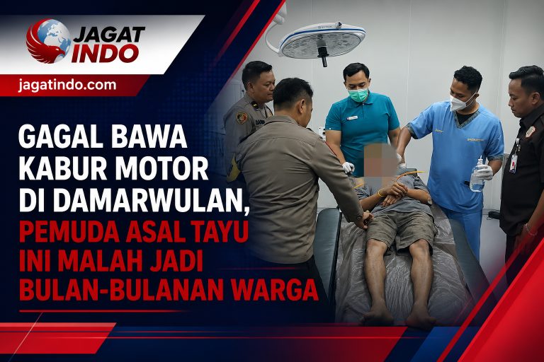 Gagal Bawa Kabur Motor di Damarwulan, Pemuda Asal Tayu Ini Malah Jadi Bulan-bulanan Warga