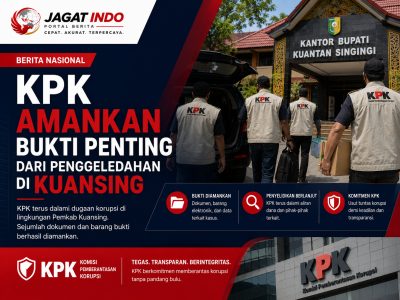 KPK Amankan Bukti Penting dari Penggeledahan di Kuansing