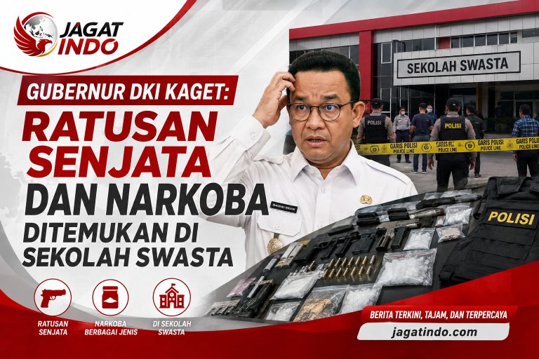 Gubernur DKI Kaget: Ratusan Senjata dan Narkoba Ditemukan di Sekolah Swasta