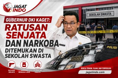 Gubernur DKI Kaget: Ratusan Senjata dan Narkoba Ditemukan di Sekolah Swasta