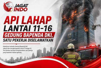 Api Lahap Lantai 11-16 Gedung Bapenda DKI, Satu Pekerja Diselamatkan
