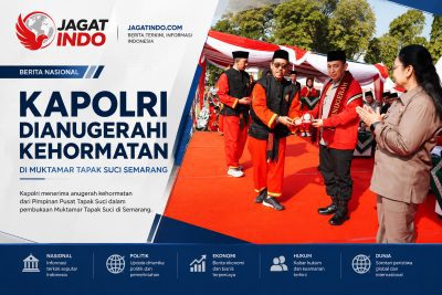 Kapolri Dianugerahi Kehormatan di Muktamar Tapak Suci Semarang