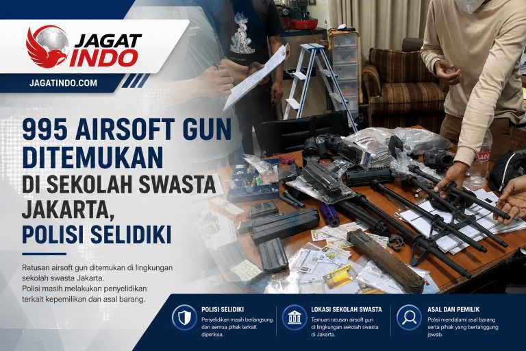 995 Airsoft Gun Ditemukan di Sekolah Swasta Jakarta, Polisi Selidiki