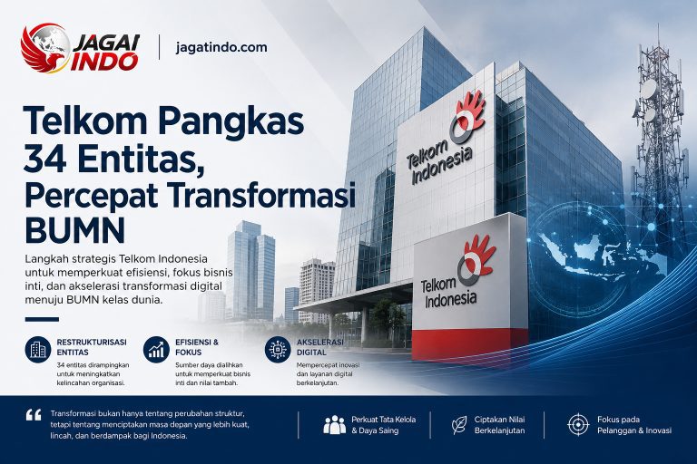 Telkom Pangkas 34 Entitas, Percepat Transformasi BUMN