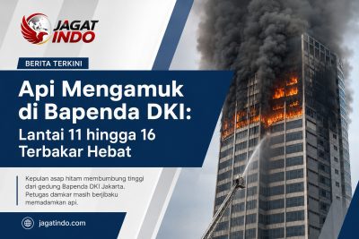 Api Mengamuk di Bapenda DKI: Lantai 11 hingga 16 Terbakar Hebat