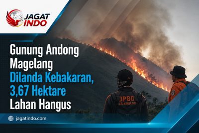 Gunung Andong Magelang Dilanda Kebakaran, 3,67 Hektare Lahan Hangus