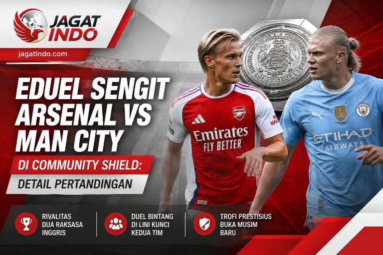 Duel Sengit Arsenal vs Man City di Community Shield: Detail Pertandingan