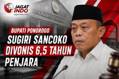Bupati Ponorogo Sugiri Sancoko Divonis 6,5 Tahun Penjara