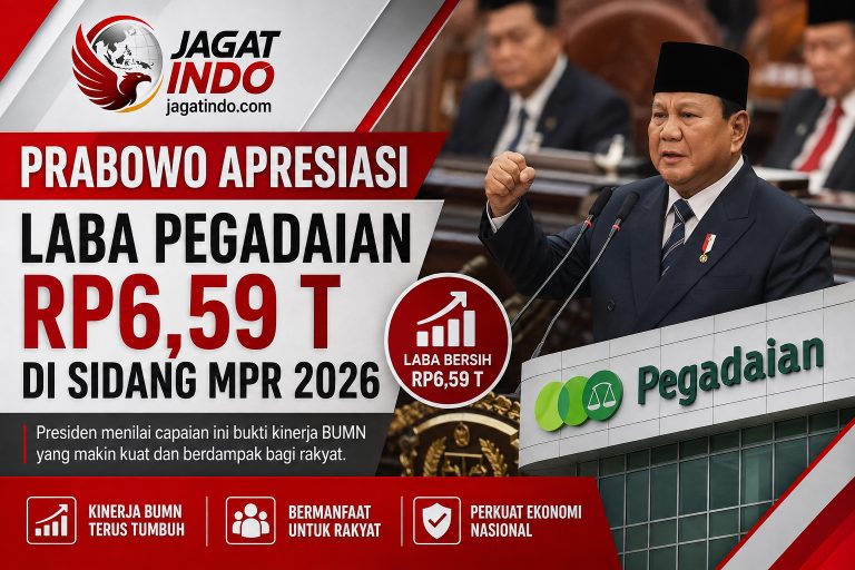 Prabowo Apresiasi Laba Pegadaian Rp6,59 T di Sidang MPR 2026