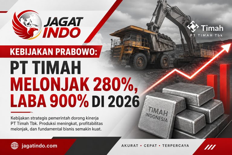 Kebijakan Prabowo: PT Timah Melonjak 280%, Laba 900% di 2026