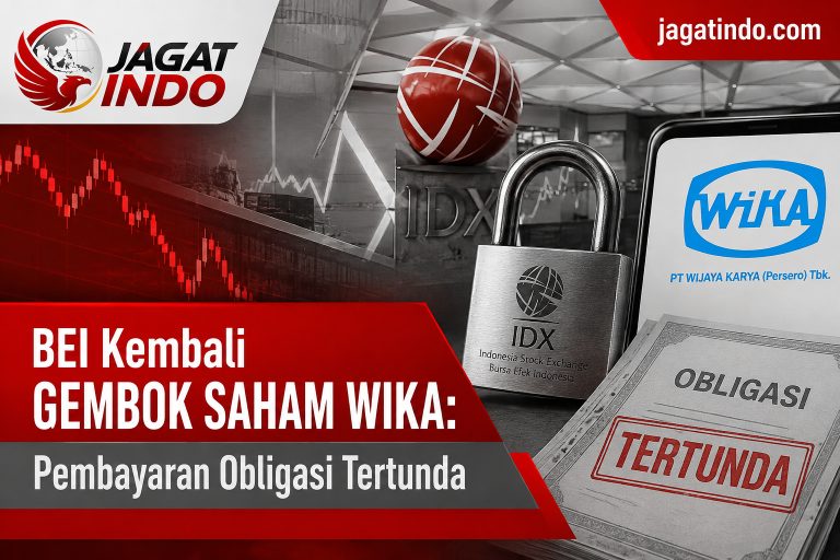 BEI Kembali Gembok Saham WIKA: Pembayaran Obligasi Tertunda