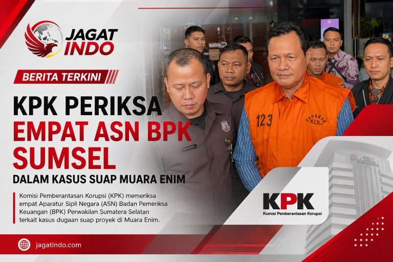 KPK Periksa Empat ASN BPK Sumsel dalam Kasus Suap Muara Enim