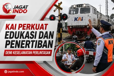 KAI Perkuat Edukasi dan Penertiban Demi Keselamatan Perlintasan