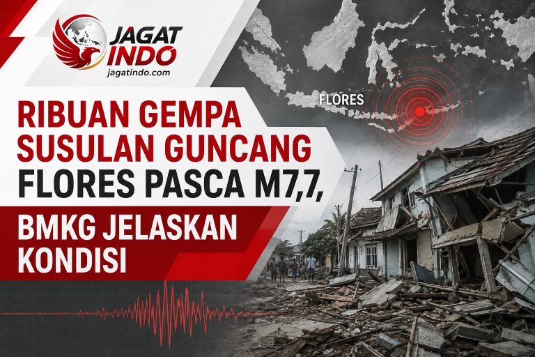 Ribuan Gempa Susulan Guncang Flores Pasca M7,7, BMKG Jelaskan Kondisi