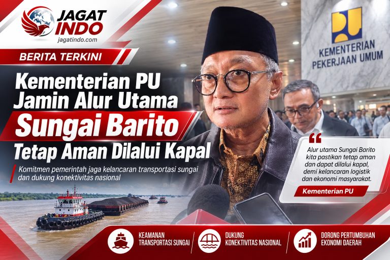 Kementerian PU Jamin Alur Utama Sungai Barito Tetap Aman Dilalui Kapal