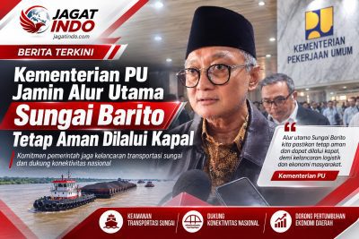 Kementerian PU Jamin Alur Utama Sungai Barito Tetap Aman Dilalui Kapal