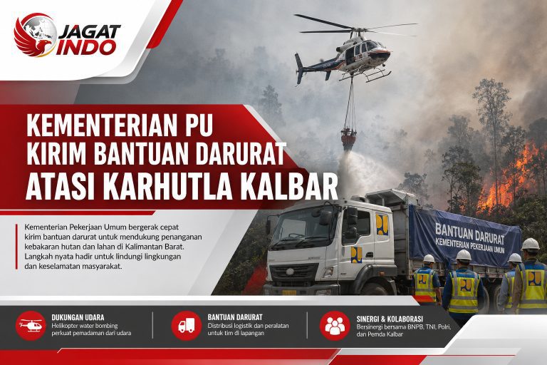 Kementerian PU Kirim Bantuan Darurat Atasi Karhutla Kalbar