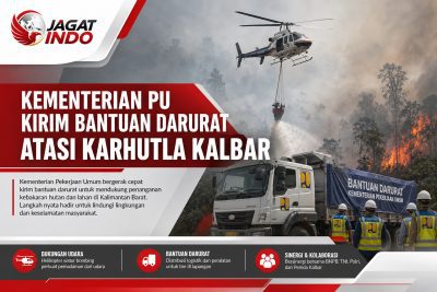 Kementerian PU Kirim Bantuan Darurat Atasi Karhutla Kalbar