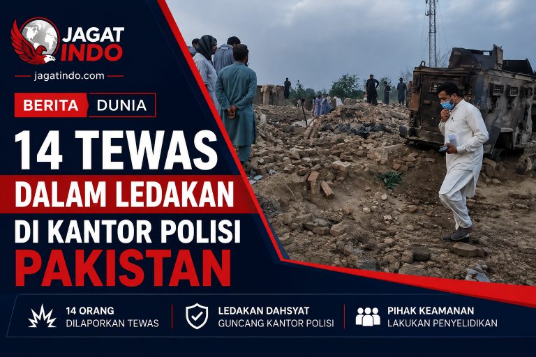 14 Tewas dalam Ledakan di Kantor Polisi Pakistan