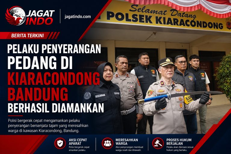 Pelaku Penyerangan Pedang di Kiaracondong Bandung Berhasil Diamankan