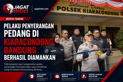 Pelaku Penyerangan Pedang di Kiaracondong Bandung Berhasil Diamankan