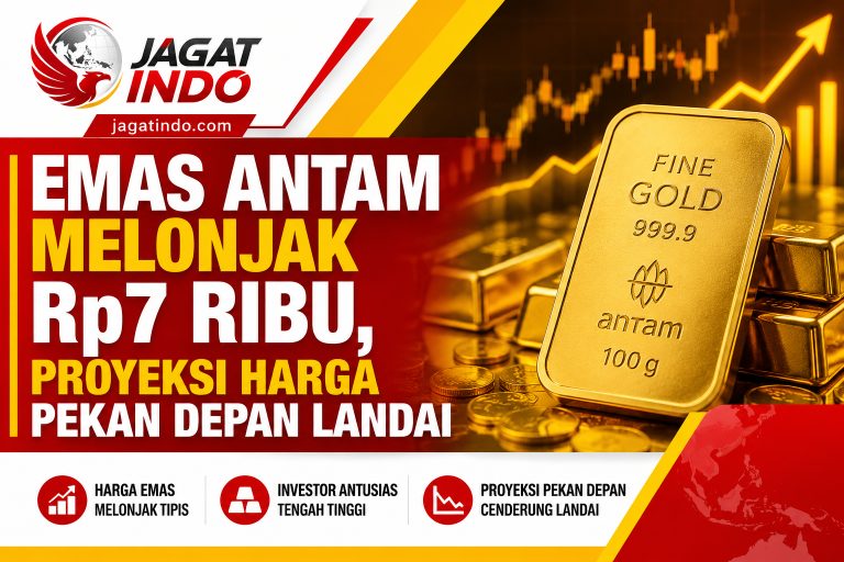 Emas Antam Melonjak Rp7 Ribu, Proyeksi Harga Pekan Depan Landai