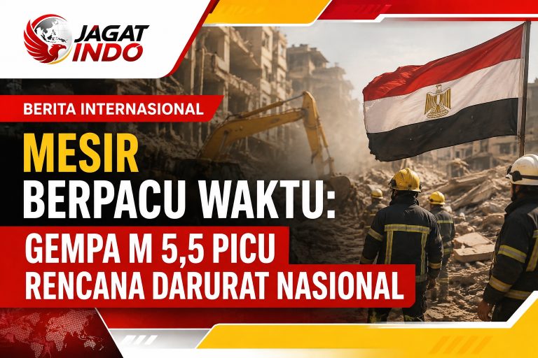 Mesir Berpacu Waktu: Gempa M 5,5 Picu Rencana Darurat Nasional