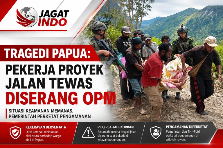 Tragedi Papua: Pekerja Proyek Jalan Tewas Diserang OPM