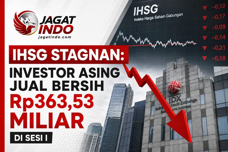 IHSG Stagnan: Investor Asing Jual Bersih Rp363,53 Miliar di Sesi I