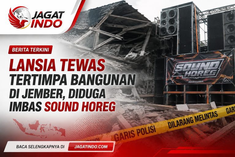Lansia Tewas Tertimpa Bangunan di Jember, Diduga Imbas Sound Horeg