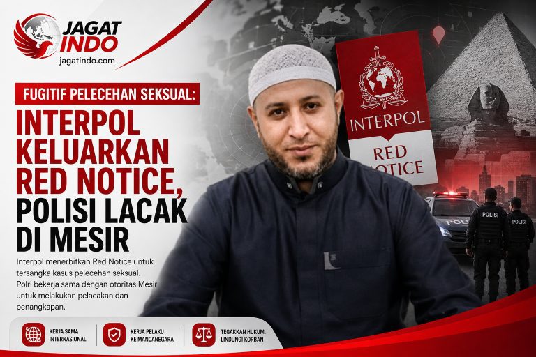 Fugitif Pelecehan Seksual: Interpol Keluarkan Red Notice, Polisi Lacak di Mesir